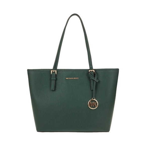 Michael Kors Forest Green Tote - Picture 1 of 4